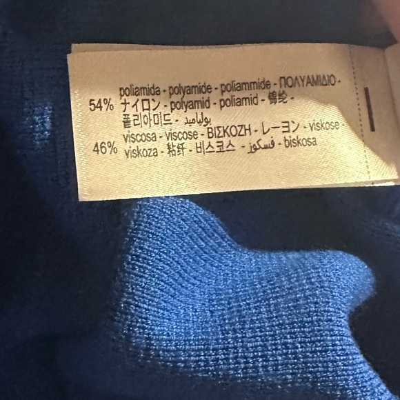 NWT. Zara Bluish Viscose Blend Knit Midi Dress with Open Back. Size M. - Picture 10 of 11